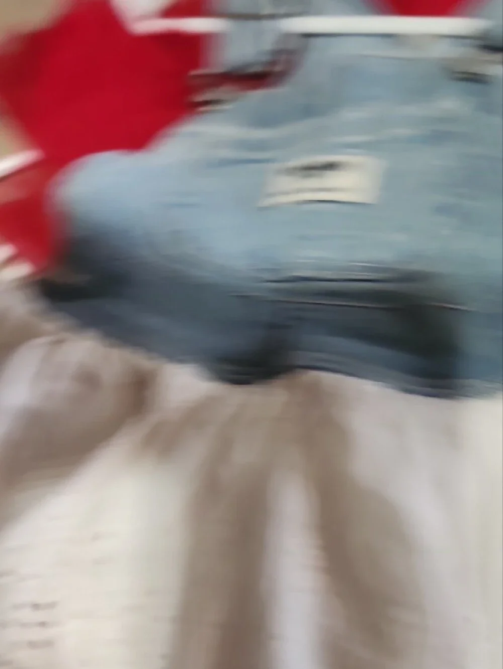 Kids Red Layered Tulle Dress - 1 Blue Onsiie Jean Jumper Blue Items 9 Mo Red 6>9
